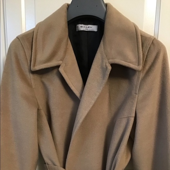 Camel Wrap Coat - Picture 3 of 10